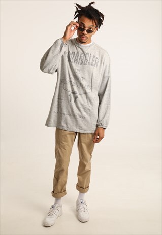 VINTAGE WRANGLER PRINT SPELLOUT SWEATSHIRT