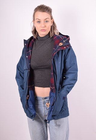 WOOLRICH WOMENS VINTAGE JACKET MEDIUM BLUE 90'S