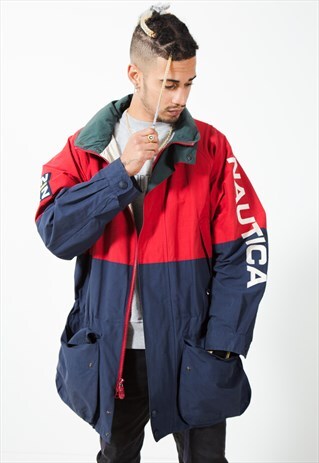 UNIQUE VINTAGE 80S NAUTICA PARKA COAT / S3688