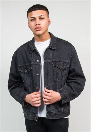 LEVIS BLACK DENIM JACKET