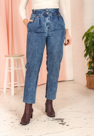 VINTAGE 90S MOM JEANS IN ACID WASH