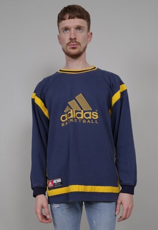 VINTAGE 90'S OVERSIZED ADIDAS BASKETBALL SWEATSHIRT