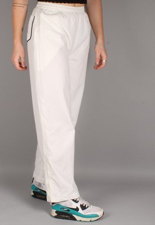 VINTAGE ELLESSE WHITE TRACKSUIT BOTTOMS