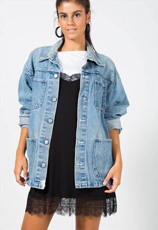 VINTAGE 80S WRANGLER DENIM JACKET / S1526