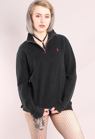 VINTAGE POLO RALPH LAUREN 1/4 ZIP SWEATSHIRT