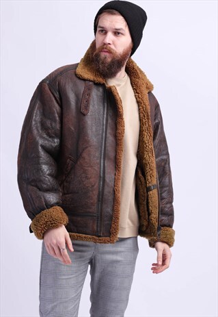 VINTAGE SHEARLING SHEEPSKIN COAT