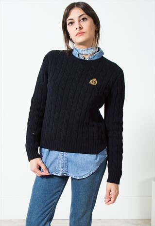 VINTAGE POLO RALPH LAUREN KNIT JUMPER / S283