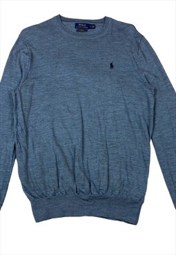 Blue polo ralph lauren logo embroilery sweater