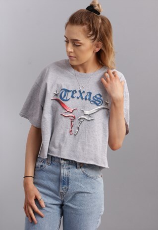 VINTAGE TEXAS CROP TOP Z303