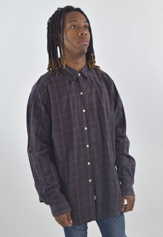 VINTAGE 90S GREEN RED PLAID RALPH LAUREN SHIRT