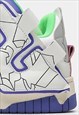 PLATFORM HIGH TOPS GRAFFITI PATCH TRAINERS SKATER SHOES