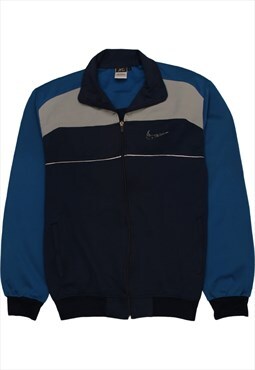 Vintage 90's Dri-Fit Sweatshirt Swoosh Full Zip Up Blue