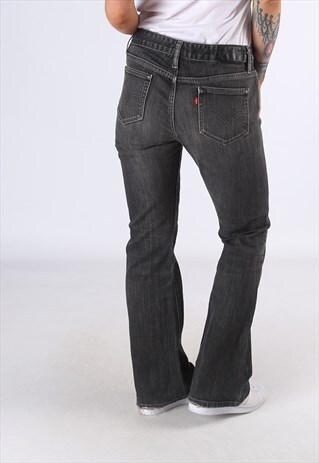 LEVIS 534 LOW FLARE DENIM JEANS FLARED LEG UK 12 (C5H)