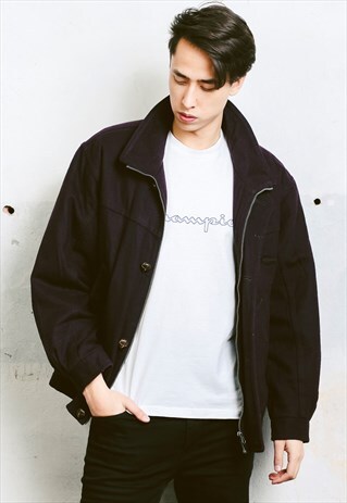 VINTAGE 90S WOOL BOMBER JACKET