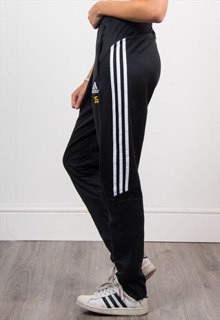 90'S ADIDAS BLACK TRACKSUIT BOTTOMS