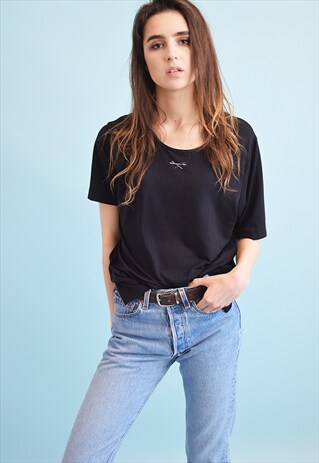 90'S RETRO GRUNGE MINIMALIST OVERSIZED TOP TEE