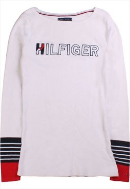 Vintage  Tommy Hilfiger Jumper / Sweater Spellout Striped