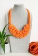 HANDMADE BY TINNI THE LENA BOHO KNOTTED NECKLACE AMBER