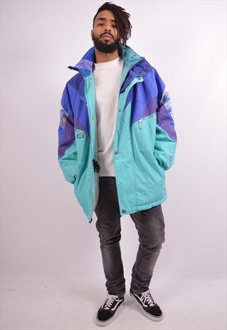 SERGIO TACCHINI MENS VINTAGE JACKET XL BLUE 90S