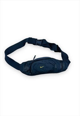 Nike Vintage black small waist bag 2 zip compartments 