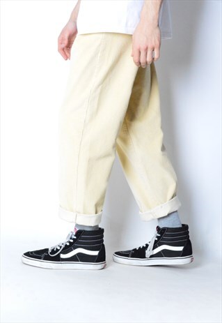 VINTAGE 90S BEIGE CORDUROY PANTS