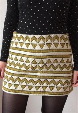 Geometric Print Mini Skirt
