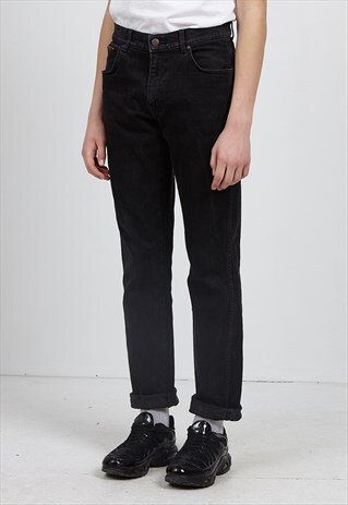VINTAGE BLACK WRANGLER DENIM JEANS