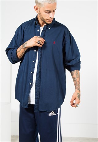 VINTAGE 80S POLO RALPH LAUREN SHIRT 0080 / 400-6