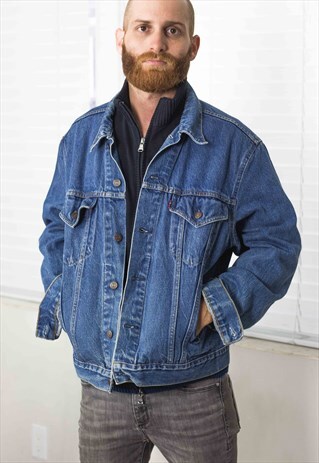 VINTAGE MADE IN THE USA LEVI'S DENIM JACKET X 34.8