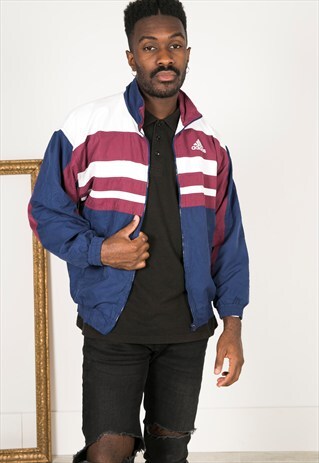 VINTAGE 80'S USA ADIDAS SHELL SPORT JACKET / S0070