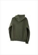 VINTAGE NAPAPIJRI GEOGRAPHIC HOODIE FLEECE IN GREEN M