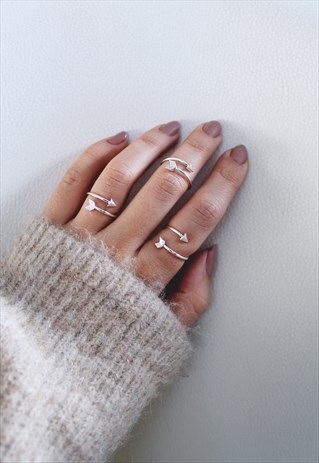 SILVER ARROW RING
