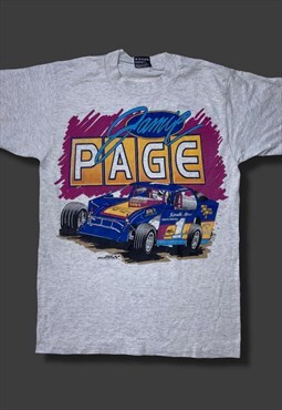 Vintage jamie page motorsport racing tshirt 