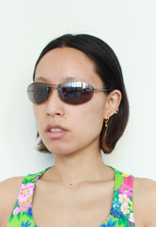 VINTAGE Y2K STYLE BROWN SUNGLASSES