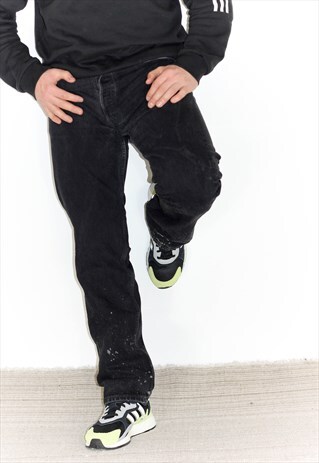 VINTAGE 90'S 501 LEVI'S BUTTON FLY BLACK JEANS