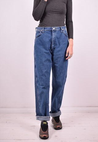 WRANGLER WOMENS VINTAGE JEANS W30 L32 BLUE 90'S