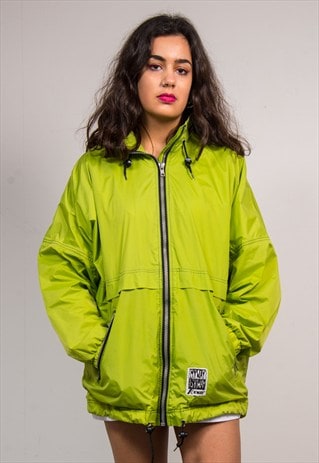 Vintage 90's Green K-Way Cagoule Windbreaker Jacket | The Vintage Scene ...