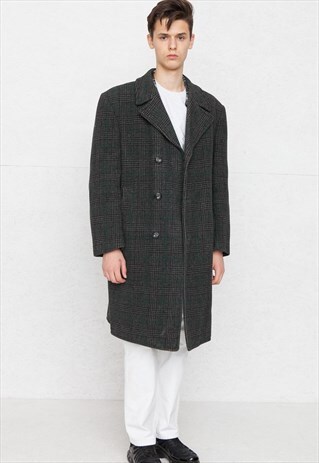 VINTAGE GREY WOOL COAT