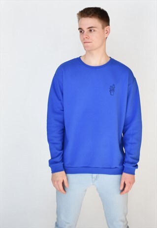 BLUE CACTUS SWEATSHIRT