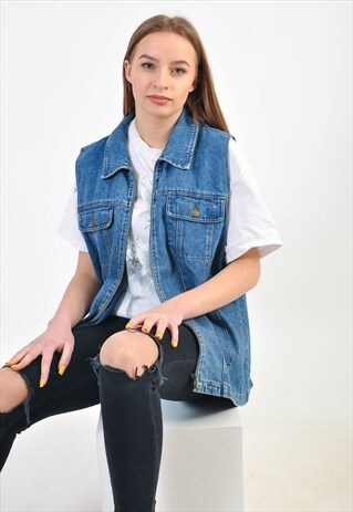 VINTAGE 90'S DENIM VEST