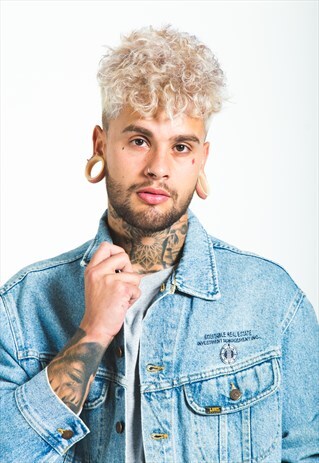 VINTAGE 80S ORIGINAL LEE BASIC DENIM JACKET/ S6742