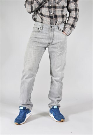 VINTAGE LEVI'S 521 GREY STRAIGHT JEANS
