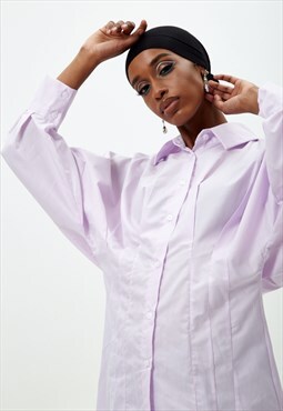 Lilac Long Sleeve Puff Shirt