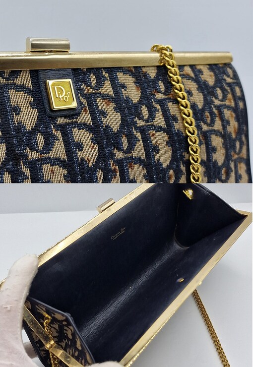 Reworked Christian Dior Monogram Trotter Shoulder Purse