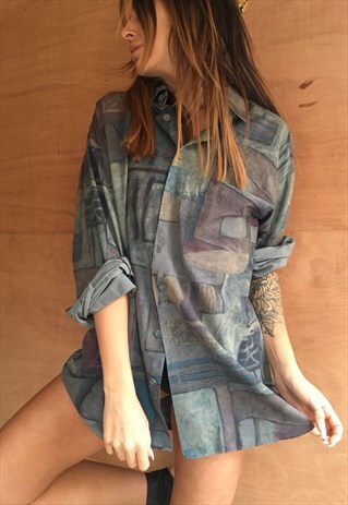 OVERSIZED RETRO 90S 80S VINTAGE UNISEX FESTIVAL SHIRT