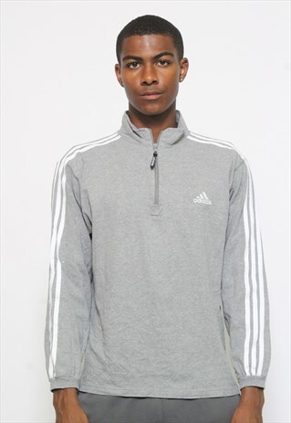 VINTAGE ADIDAS 1/4 ZIP THIN SWEATSHIRT