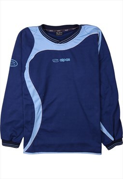 Vintage 90's Alpas Sweatshirt Sportswear Crew Neck Navy Blue