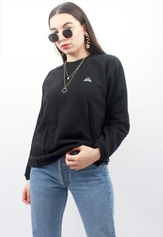 90'S RETRO BLACK SWEATSHIRT