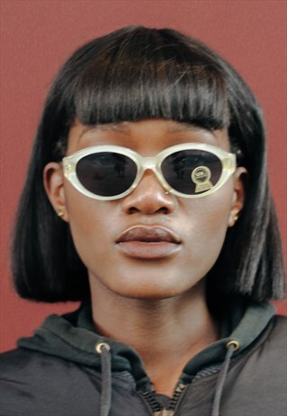 VINTAGE PEARLESCENT SQUARE SUNGLASSES 60S 70S SUMMER FEST