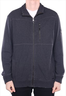 Calvin Klein - Grey Zipped Jumper - XLarge
